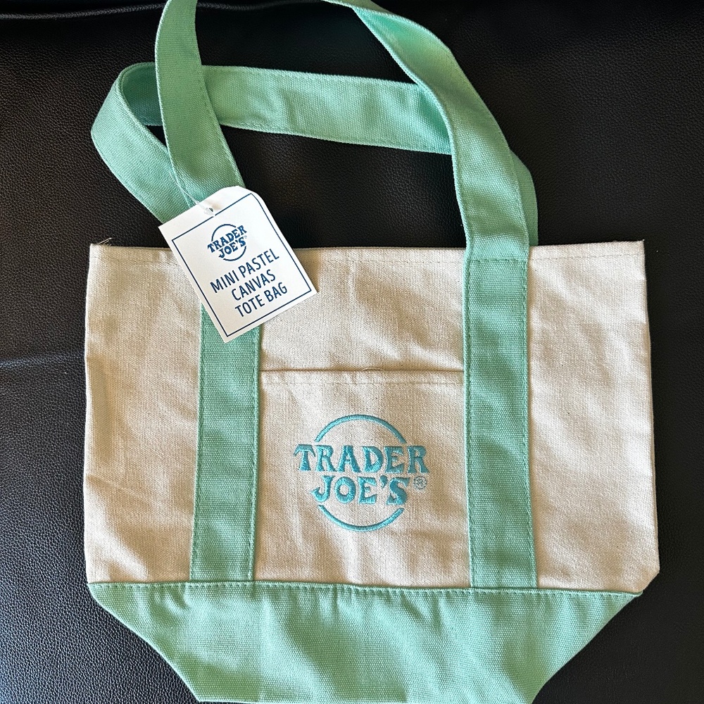 Trader Joe’s pastel mini tote